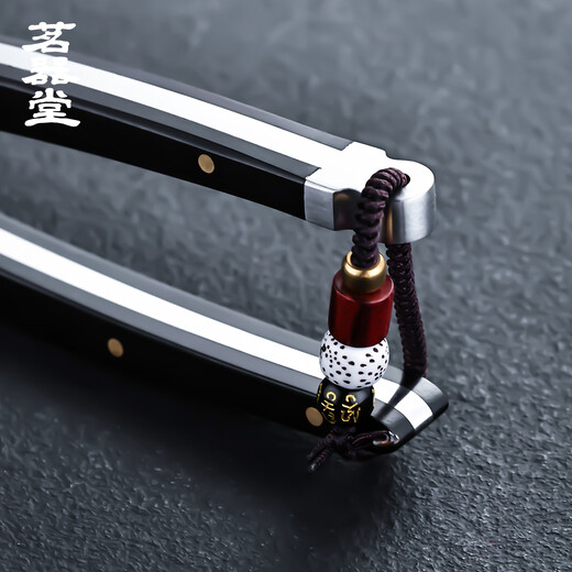 Mingqitang stainless steel tea pliers Pu'er tea opening tea knife needle cone tea opener Tuocha white black tea brick prying tea cake tool Purple sandalwood stainless steel faucet tea pliers