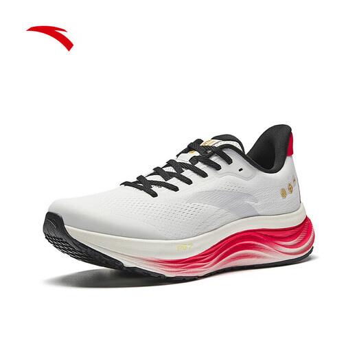 ANTA Good things happen PG7丨Lvbu V2 cushioning running shoes men's breathable running shoes 2026 Year of the Horse red sports shoes for men Papery White/Classic Red/Grey-1 Good things happen in the Year of the Horse color 42 (Male 8.5)
