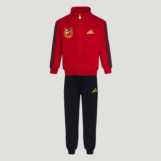 Adidas Children's Clothing 26th Spring and New Year Boys' Sports Suit Large Children's Knitted Loose Long-Sleeved Two-piece Set KV6978