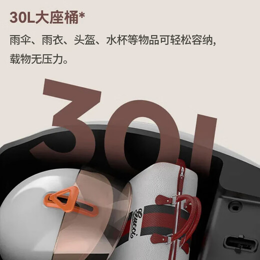 Sunra electric motorcycle Liman 6 lead-acid Tianneng batteries 72v long range 80km household pedal battery car commuting adult electric car brown