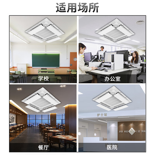 RSRDDY central air-conditioning windshield, ceiling-mounted air-conditioning air-conditioning outlet to prevent direct blow-through, central air-conditioning windshield, four-pack*58cm 58x17.8x0cm