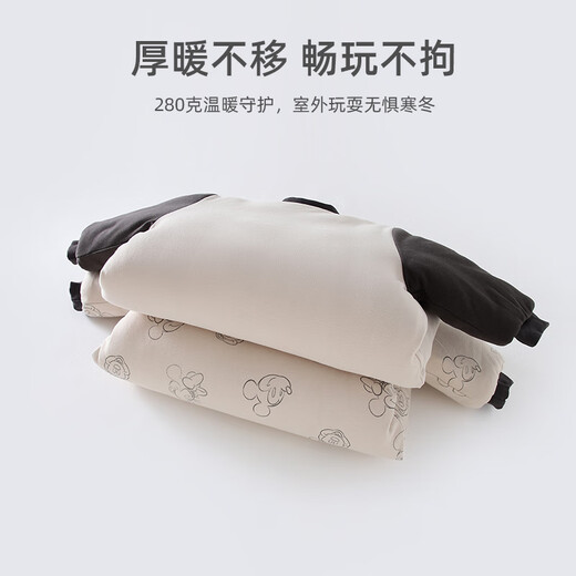 Disney baby clothes for newborns 280g thickened onesies jackets and cotton-padded clothes for full-month babies to go out to keep warm in autumn and winter