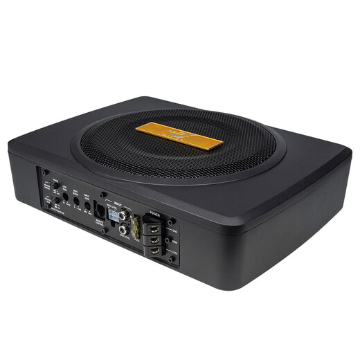 动力鼓动力鼓汽车音响改装12v24v导航大功率蓝牙音箱超薄低音炮车载功放 8寸升级版强劲小钢炮(纯低音)
