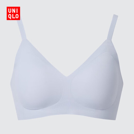 Uniqlo Frauen -BH ohne Stahlringe/weiche Stütze Weichunterstützung BH Sammeln Sie die obere Stütze bequeme Passform 479194 61 Wasserblau M Empfohlen D65 B70 C70 D70 A75 B75