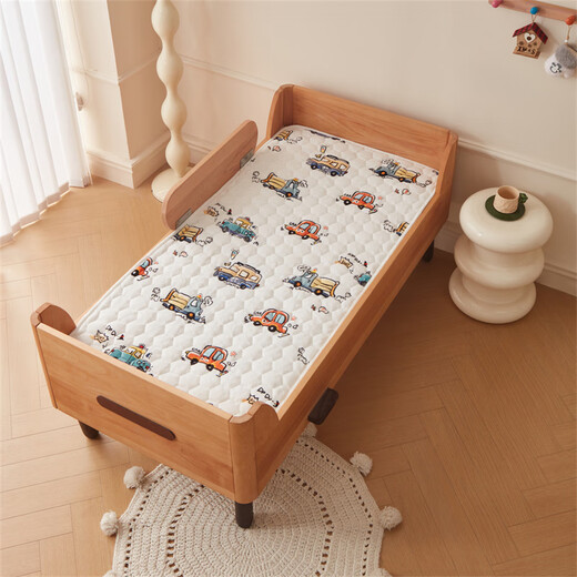 Yalu milk velvet quilted children's mattress mattress mattress kindergarten baby Simmons sleeping mat student dormitory single mattress bus car non-slip machine washable/velvet thickened dormitory bed 90*200cm single mattress