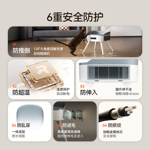 Caja de secado inteligente para mascotas Hörmann + calentador apto para mascotas nido cálido para gatos