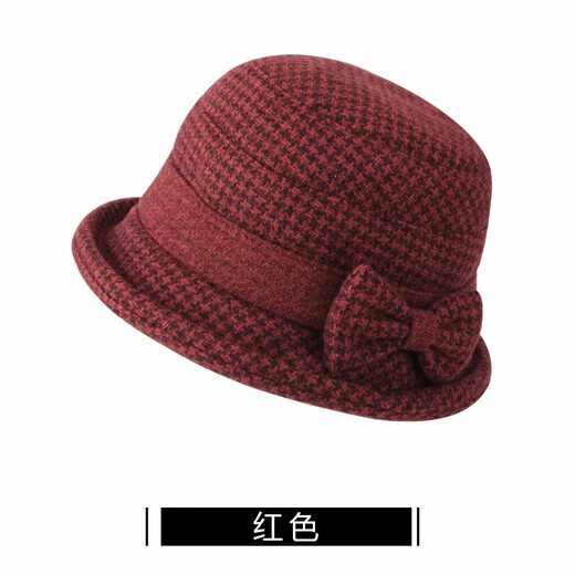 KAMILONG autumn and winter hats for middle-aged and elderly women, mothers, grandmothers, old ladies, fisherman hats, winter warm old hats, basin hats, brown, adjustable 56-59cm