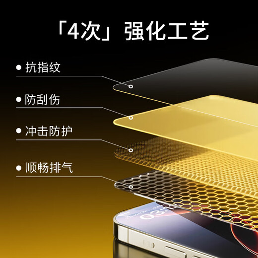 Dust-free warehouse suitable for iPhone 16 tempered film mobile phone film HD coverage explosion-proof iPhone13pro max anti-fingerprint full screen dust-free warehouse seconds protective film 14/15plus protective film HD seconds sticker 2 pieces iPhone 16