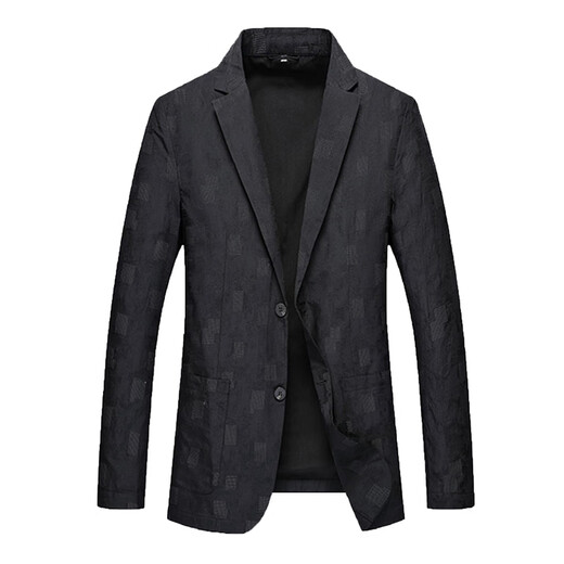 BOSS high-end suit tops for men 2025 new spring and autumn handsome men's casual suit jackets single suit trend black L 175 suitable for 125-140 Jin Jin equals 0.5 kg