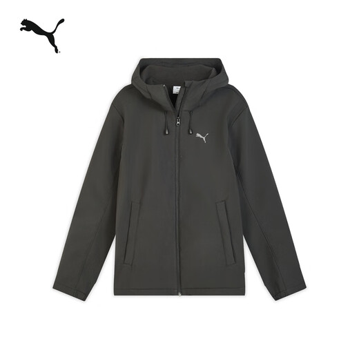 PUMA water-repellent velvet warm sports jacket for men and women, new autumn and winter casual jacket for couples 694687 Black-01 M (175/96A)