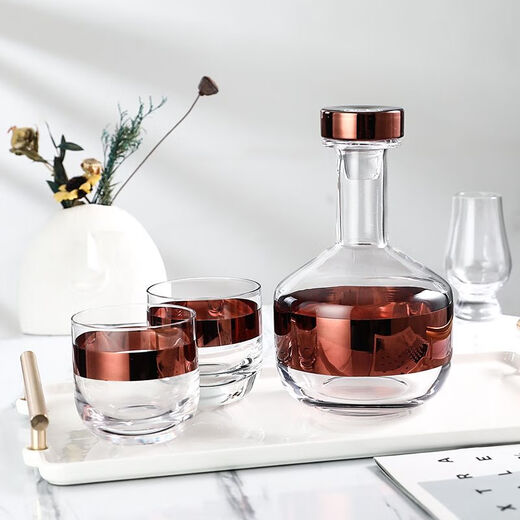 In stock Tom Dixon classic whiskey set model room bar decanter wine glass ornaments rose gold