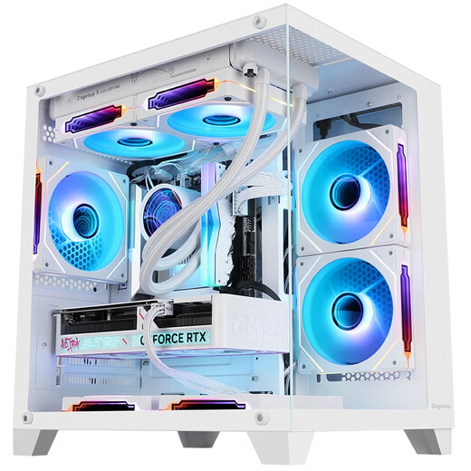 Colorful Core i5 14600KF/245KF/5060/5060Ti/5070 E-Sports Host Pure White Game Live Computer Design Rendering Productivity 3A FPS High Frame Equipped with Three i5s 14600KF+5070 D4 Single Host