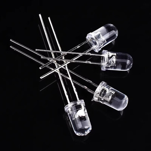 ZAVE LED lamp beads light-emitting diode 5mm white hair short legs