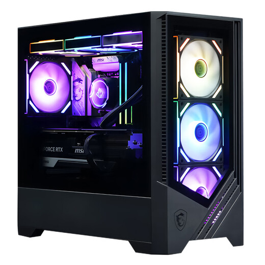 MSI Family Bucket Ultra7 265KF/5060Ti/5070Ti/5080 desktop assembly computer design rendering game e-sports Delta mobile computer host DIY complete machine configuration five 265KF box + RTX5070Ti