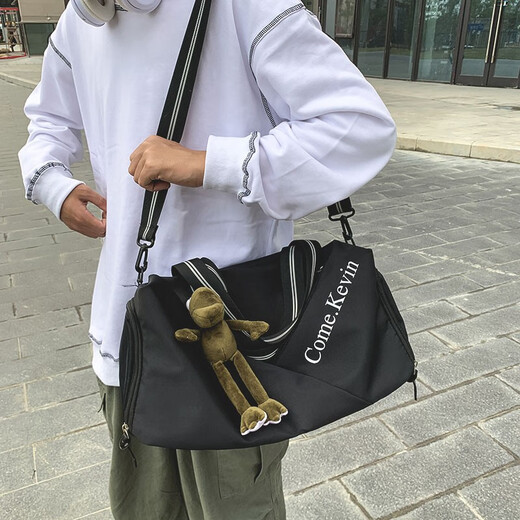 法德陆 旅行包大容量女干湿分离游泳包运动健身包手提收纳袋行李包瑜伽包 aoda2015粉色+粉色兔子