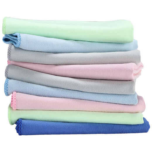 Special cleaning rag for high-end furniture, dust-absorbing magic tool that absorbs water and does not leave traces and sheds hair easily. Housekeeping cleaning wipes glass screens. It absorbs dust and vacuums without leaving traces. Large size 5 (40*40cm) with random colors