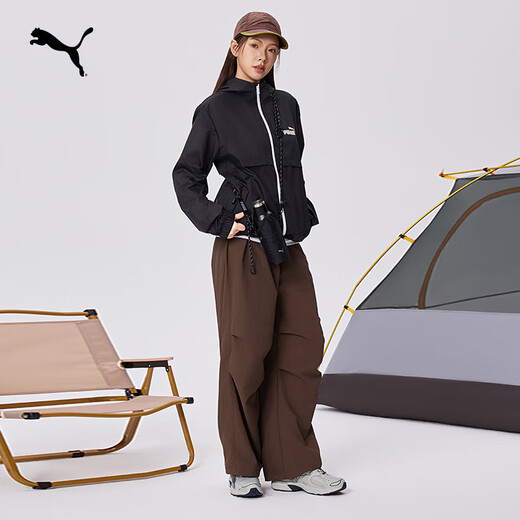 PUMA windproof and water-repellent outdoor sports jacket men's new autumn casual jacket top 849462 black-01 XL (185/104A)