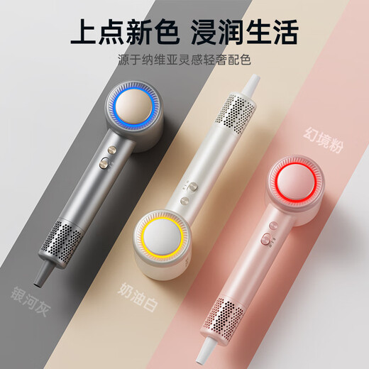 CONFU high-speed hair dryer household high-power billion-level negative ion quick-drying hair care Chinese Valentine's Day birthday gift for girlfriend hair dryer F11 billion-level negative ion hair care + high-grade gray