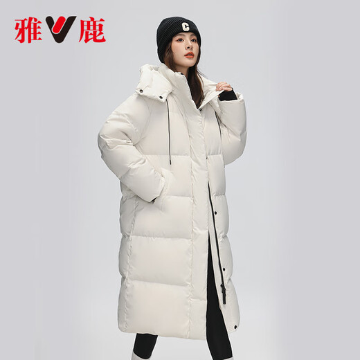 雅鹿羽绒服女冬2025年新款长款过膝时尚休闲加厚防寒保暖外套