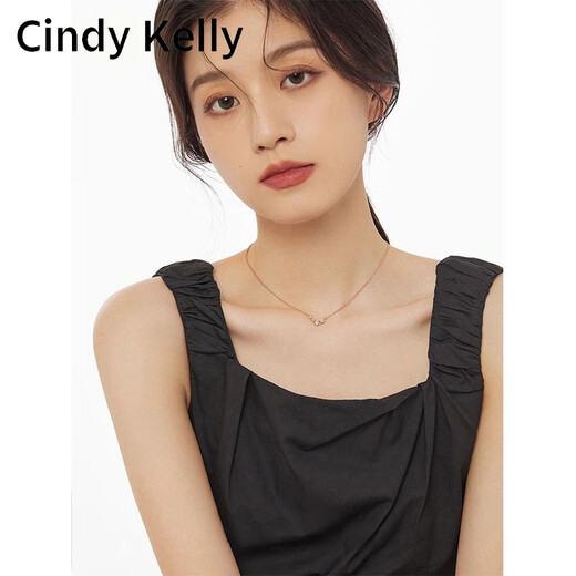Cindy Kelly exquisite and high-end silver necklace for women, light luxury and practical clavicle chain, birthday and Valentine's Day gift for girlfriend and wife, platinum, practical for girls in the New Year