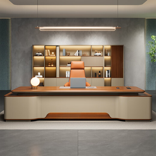 Boss Shengli's desk, high-end blister desktop, president's desk, executive desk, supervisor's desk, desk chair