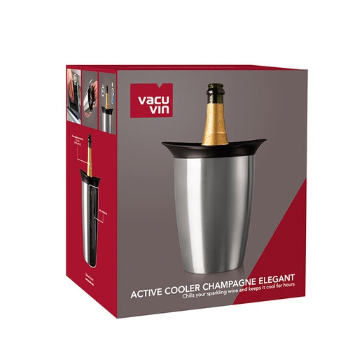 Vacu Vin Dutch imported wine champagne ice bag ice bucket portable insulation elegant active cooling stainless steel ice bucket 1