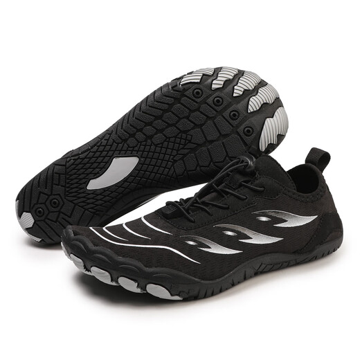 Di Gelong outdoor river tracing shoes breathable water fishing shoes for men and women seaside quick-drying beach swimming shoes indoor fitness 281 black 41