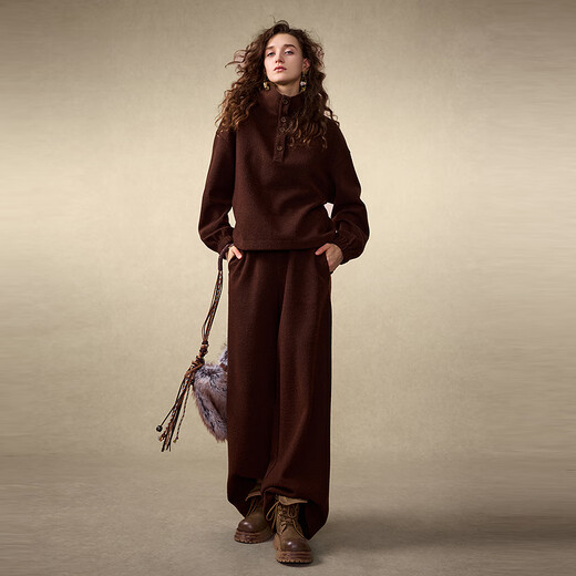 Wancaoyi (wancaoyi) Wancaoyi Shopping Mall Same Style 2025 Winter New Fashion Suit H25421551 Brown XS