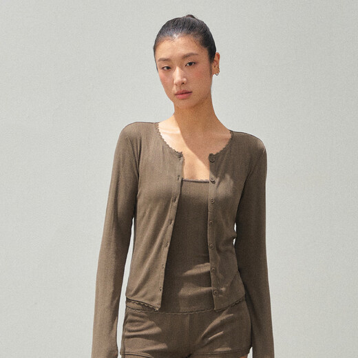 ARISEISMAriseism American retro design wool sweater light pink XS