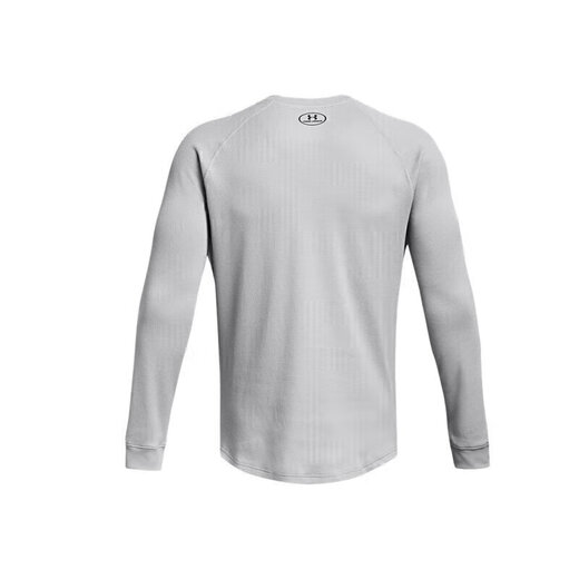 UNDERARMOR Spring and Autumn DFO men's round neck sports and casual long-sleeved T-shirt 1302355 Gray 011 XL