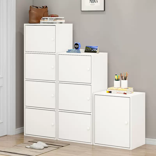 Yusenyi wooden shoe box storage box 20 drawer-type large-capacity shoe rack storage box shoe box simple storage shoe cabinet 3 doors 5 layers warm white holds about 10 pairs 0x0x0cm