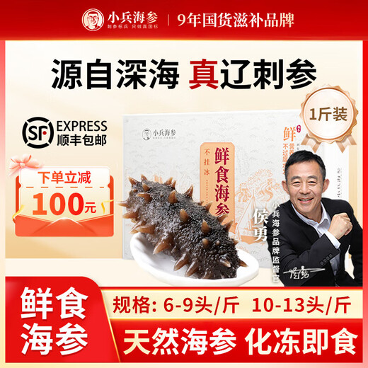 Xiaobing sea cucumber Double Eleven special offer Ready-to-eat sea cucumbers, fresh sea cucumbers and Liao sea cucumbers, no soaking, individually packaged and ready to eat, 100 yuan off a single bag, get 1 bag, 10-12 pieces/Jin Jin is equal to 0.5 kg