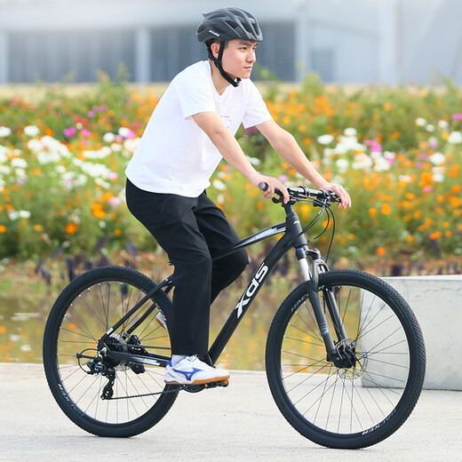 Xidesheng Mountain Bike Hacker 500 Fitness 24-speed Transmission Bicycle Adult Bike Dark Gray White 17