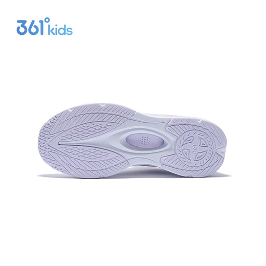 361°风透6.0儿童跑鞋25冬男女小中大童轻弹缓震旋钮运动鞋 紫35