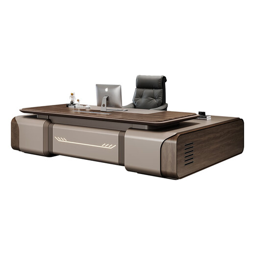 Baevians Desk Boss Desk Light Luxury E0 Level President Desk Office Executive Desk Manager Desk Leadership Desk Office Workbench 3.2 Meter Boss Desk E0 Level Plate + Guide Rail Box