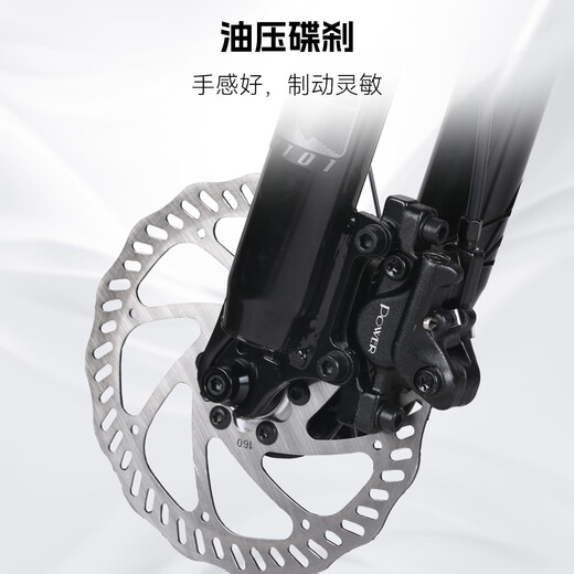 Xidesheng Mountain Bike Hacker 500 Fitness 24-speed Transmission Bicycle Adult Bike Dark Gray White 17