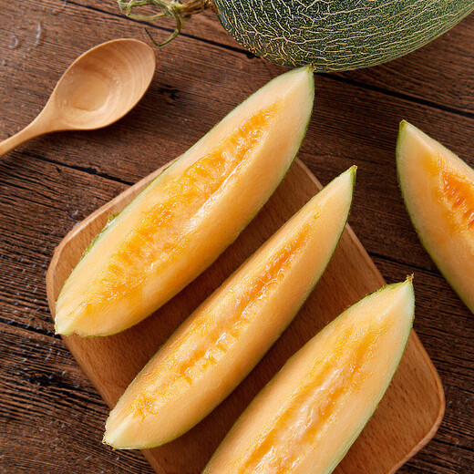 Jingxiansheng Hainan Hami Melon/Xizhou Honey 2 pieces, net weight 5-7 Jin Jin equals 0.5 kg, single fruit 2.5 Jin Jin equals 0.5 kg and above Fresh fruit gift box