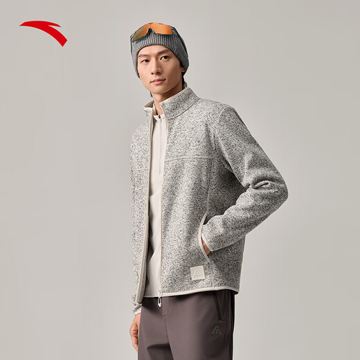 Anta Outdoor Z Brother's same style Fire Shell Earth Shell 3.0 Antistatic Fleece Stand Collar Jacket Men's Jacket Top