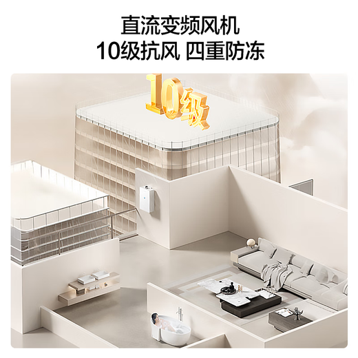 Vanward Bailu P6 DC inverter, national subsidy 15%, 14-liter gas water heater, natural gas booster, silent water, servo inverter, constant temperature, energy saving, pear white