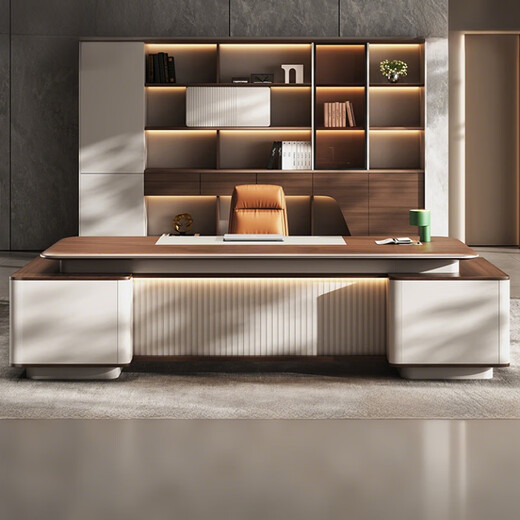 Shengli boss desk leader high-end executive desk manager desk supervisor office desk and chair front desk chair