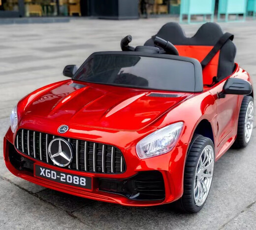 SO ACAI children's electric car baby four-wheel remote control car male and female baby can sit on a person rechargeable toy car children's battery car red single drive + no remote control