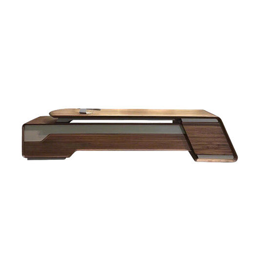 KOQUMGE New Chinese style North American ash solid wood boss desk office desk modern light luxury simple president desk and chair combination 2.0m office desk ash wood