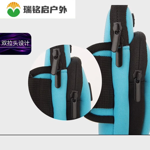 ZKHE running mobile phone arm bag outdoor sports running fitness mountain climbing and cycling equipment black arm bag available within 7 inches black arm bag available within 7 inches