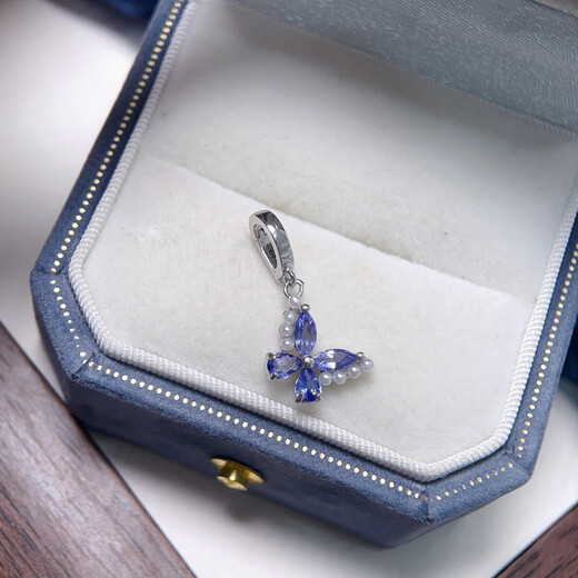Everlasting Leaf 7.30 Update Pendant Orphan Collection S925 Sterling Silver Pendant Colored Gemstone Inlaid Moonlight Amethyst Women's Jewelry Tanzanite Snowflake