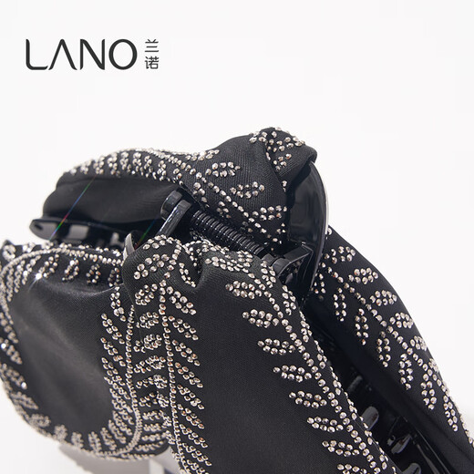 Lannuo Butterfly Hair Clip Women's High-end 2025 New Large Hair Volume Large Half-tied Hair Shark Clip on the Back of the Head Black