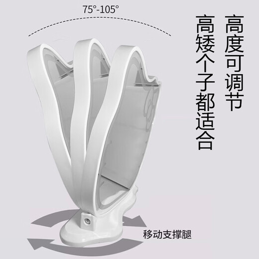 New KT cat makeup mirror led with light desktop desktop smart charging bedroom dressing mirror Hello Kitty Internet celebrity mirror Kitty cat Christmas gift for girlfriend KT cat with light white