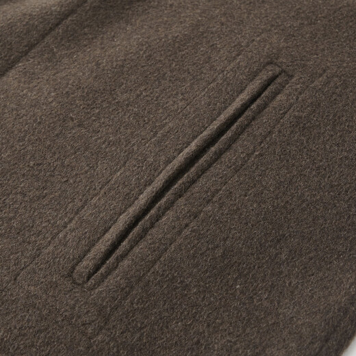 Shanshan (FIRS) Camel Wool Wool Coat Men's Autumn and Winter Warmth Thick Skin-friendly Tencel Business Casual Light Luxury Jacket