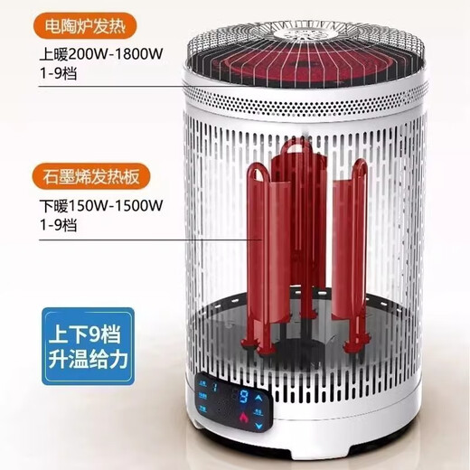 Xiaomi Buyi five-sided multi-functional birdcage grill household indoor electric heater electric oven artifact 360 graphene heater 9-level constant temperature voice 1 limited time special offer