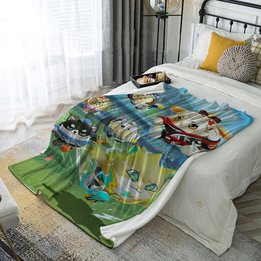 Eggman Party Cartoon Anime Flannel Blanket Dormitory Sheet Bed Blanket Children Baby Nap Blanket DZPD-1 70cm*100cm X Leg Cover Blanket