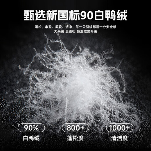 Snow Flying (SNOWFLYING) Trendy Versatile Coldproof Down Pants Women's 2025 New Outdoor Fashion Loose Straight Winter Warm Casual Pants Black L (170/76A) /110-120Jin Jin equals 0.5 kg